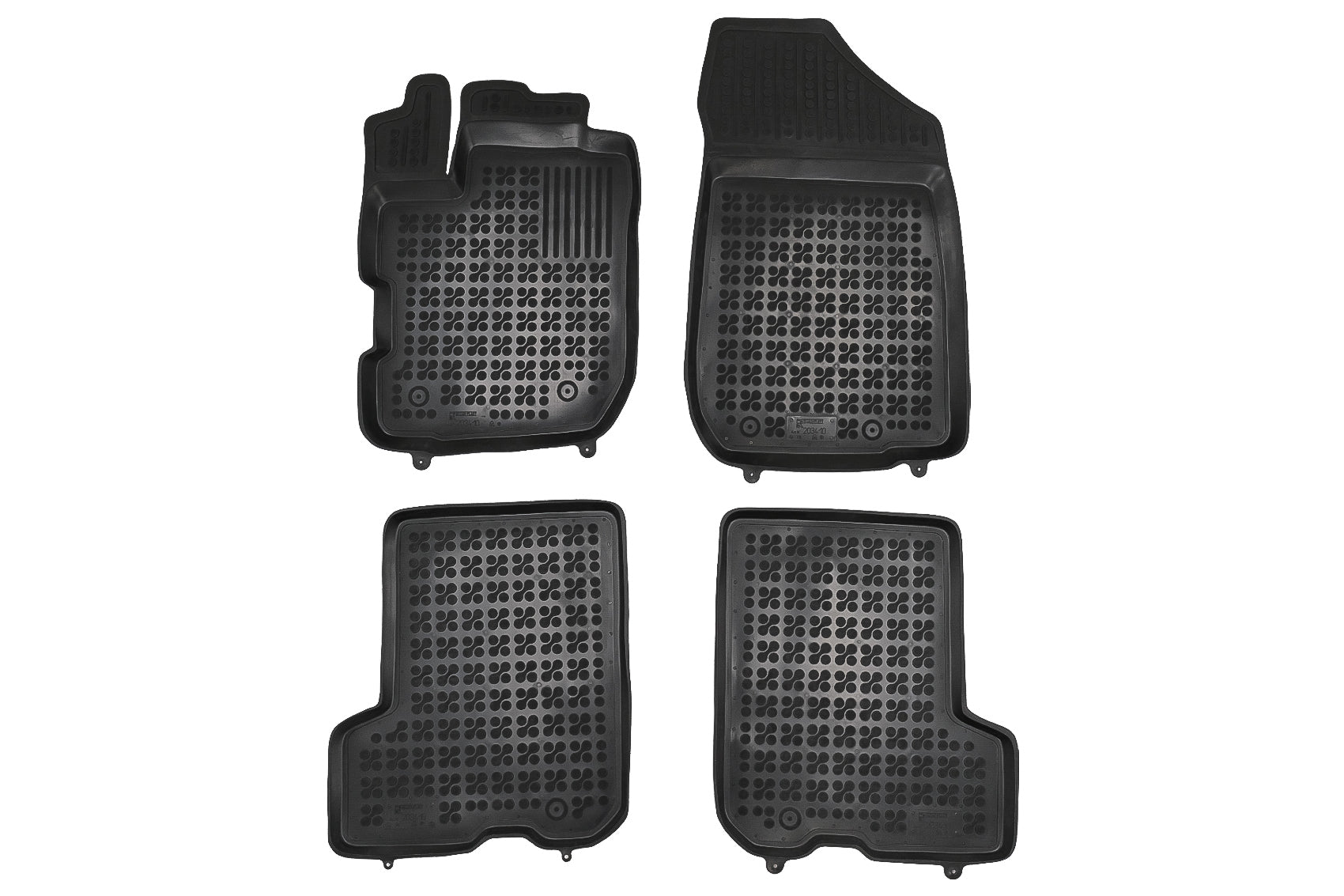 Fußmatten Gummi Schwarz Passend Für Dacia Dacia Sandero II Stepway Version 4x4 (2019) Rezaw Plast