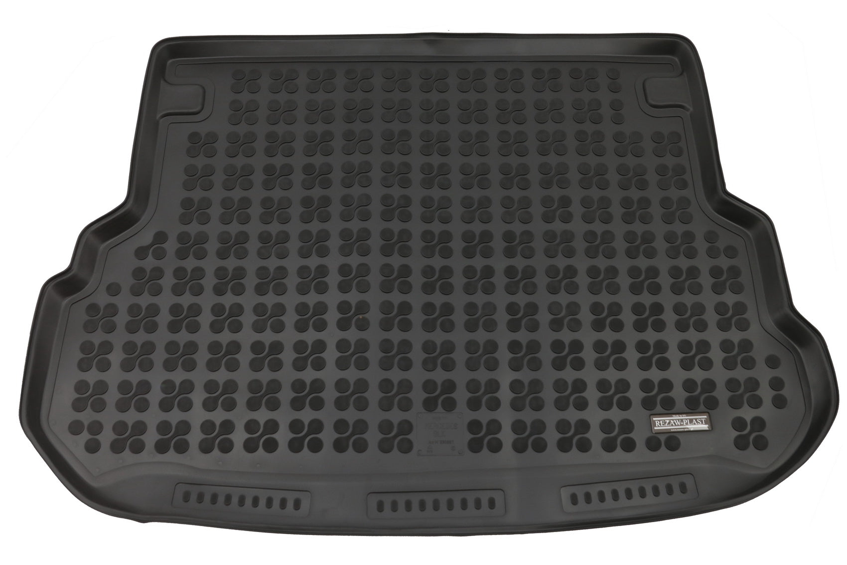 Gummi Kofferraummatte Schwarz für Mercedes GLK SUV X204 08-15 Geruchsfreier erhöhter Rand CarPartsTuning