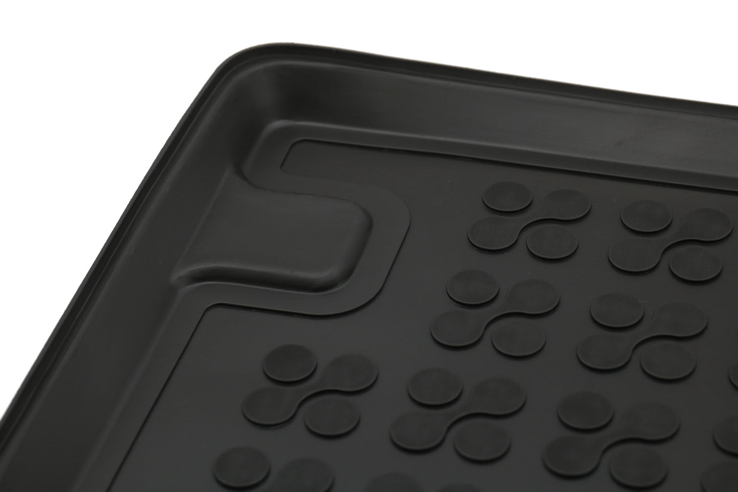 Gummi Kofferraummatte Schwarz für Mercedes GLK SUV X204 08-15 Geruchsfreier erhöhter Rand CarPartsTuning