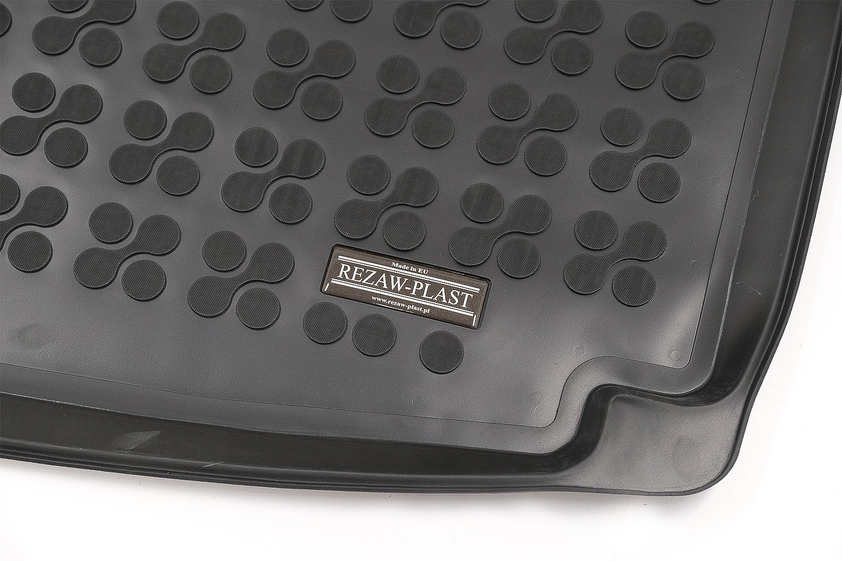 Gummi Kofferraummatte Schwarz für Skoda OCTAVIA IV Kombi 19+ Geruchsfrei 3cm Rand CarPartsTuning