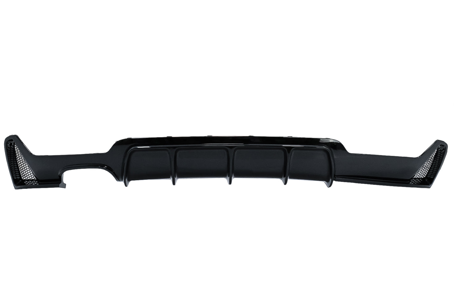 Heckschürze Diffusor Passend Für BMW 4er F32 F33 F36 (2013-2019) Coupe Cabrio M Design Links Doppelauslass Piano Black KITT