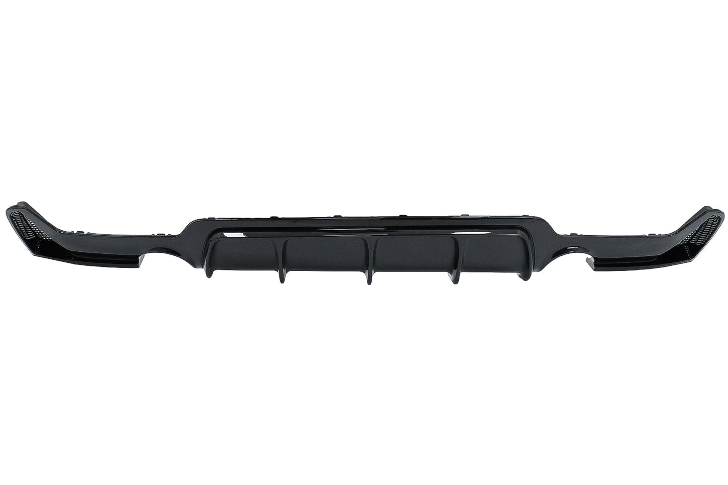 Heckschürzendiffusor Passend Für BMW 4er F32 F33 F36 (2013-2019) Coupe Cabrio M Design Twin SinGLE Outlet Piano Black KITT