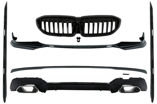 Komplette Bodykit-Erweiterungen Passend Für BMW 3er G20 Limousine G21 Touring (2018-Up) M340i Design Silberspitzen KITT