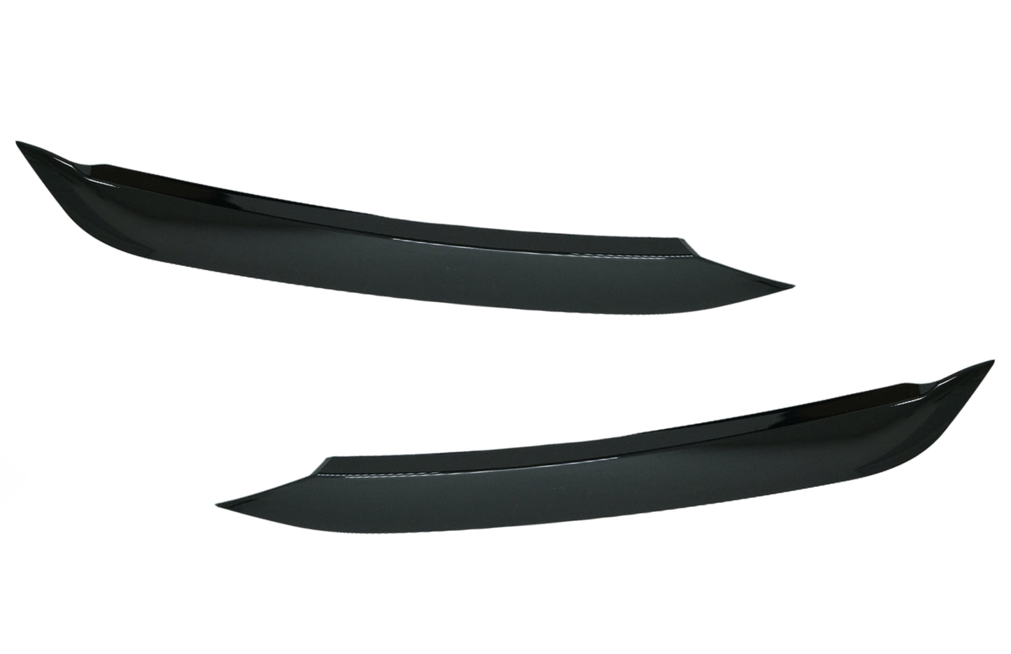 Scheinwerfer Augenbrauen für VW Polo 6R 6C 2009-2017 Glänzend schwarz CarPartsTuning