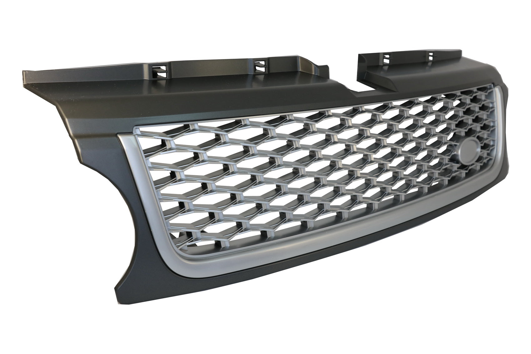 Mittelgrill Und Seitliche Lüftungsschlitze Passend Für Range Rover Sport Facelift (2009-2013) L320 Autobiography Look Full Silver Edition KITT