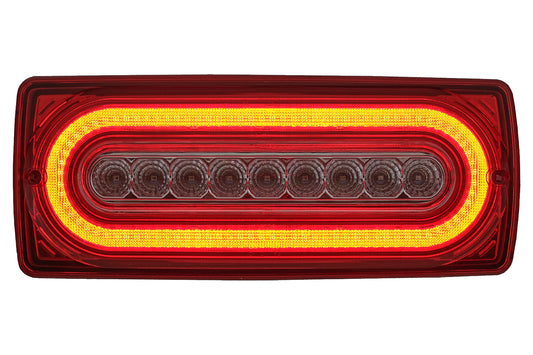 Full LED Lichtleiste Rückleuchten für Mercedes G-Klasse W463 1989-2015 Rot klar CarPartsTuning