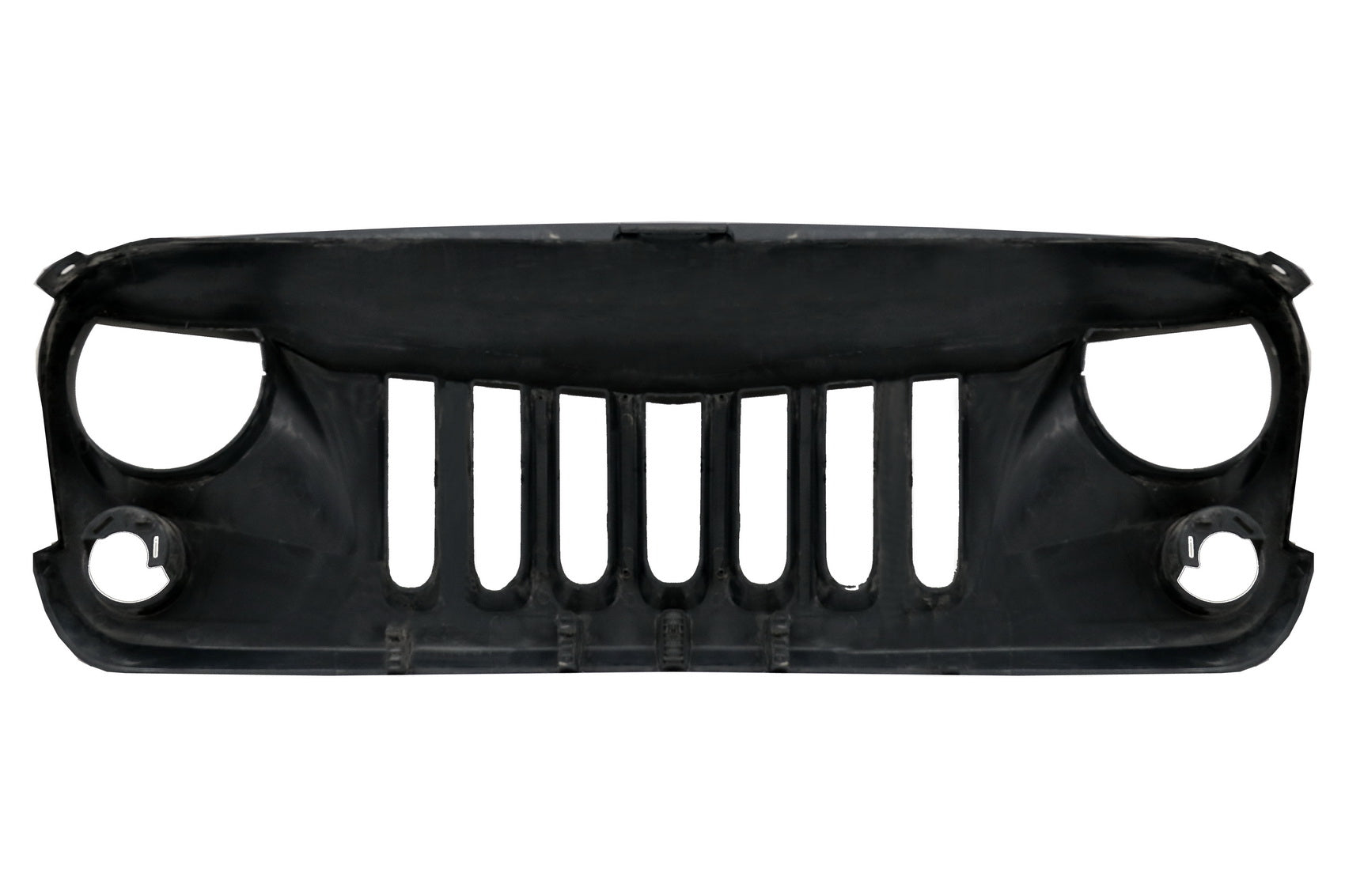 Zentraler Frontgrill für JEEP Wrangler Rubicon JK 07-17 Eagle Eyes Matt-schwarz CarPartsTuning