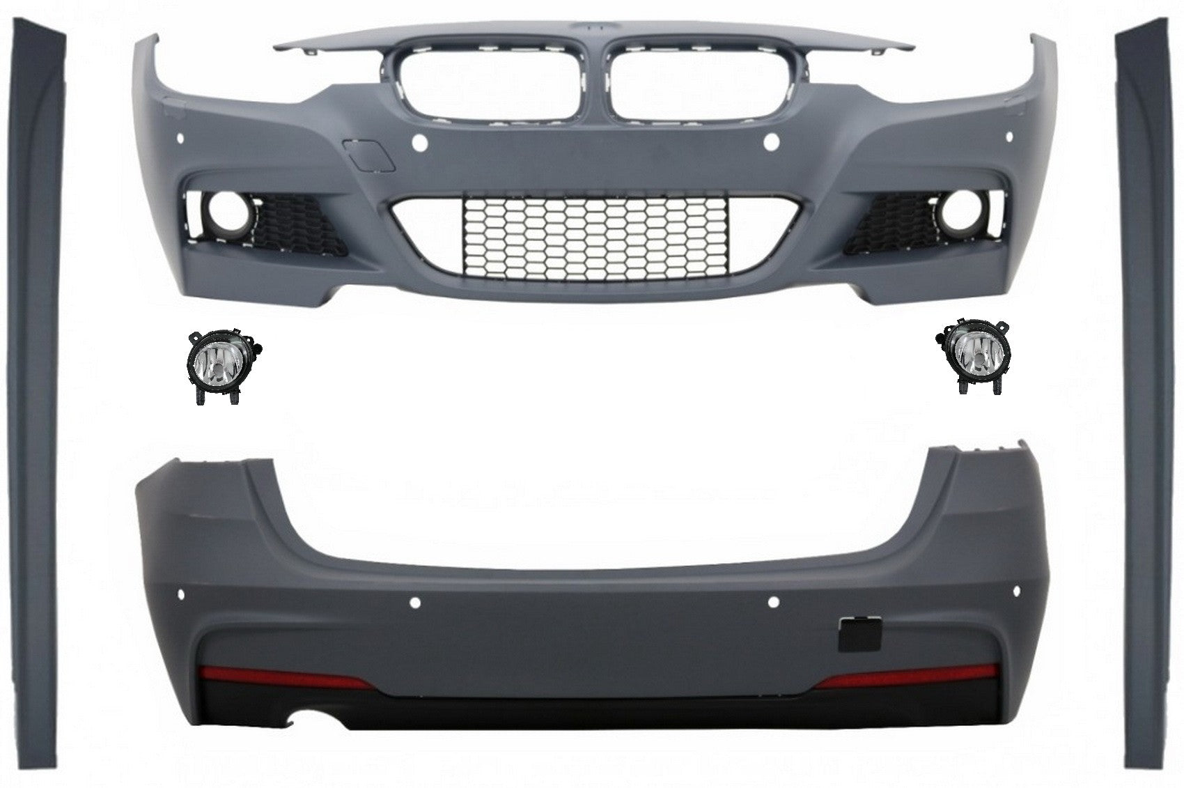 Bodykit für BMW 3 F31 11-19 Touring M-Technik Look Stoßfänger Nebelscheinwerfer CarPartsTuning
