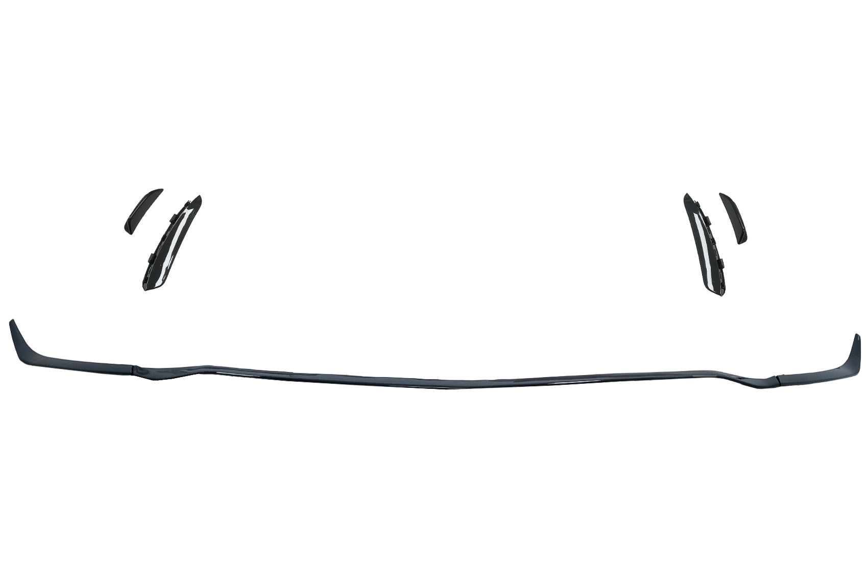 Frontschürzenansatz passend für Mercedes A-Klasse W177 V177 (ab 04.2018) A35 Design Black Edition KITT