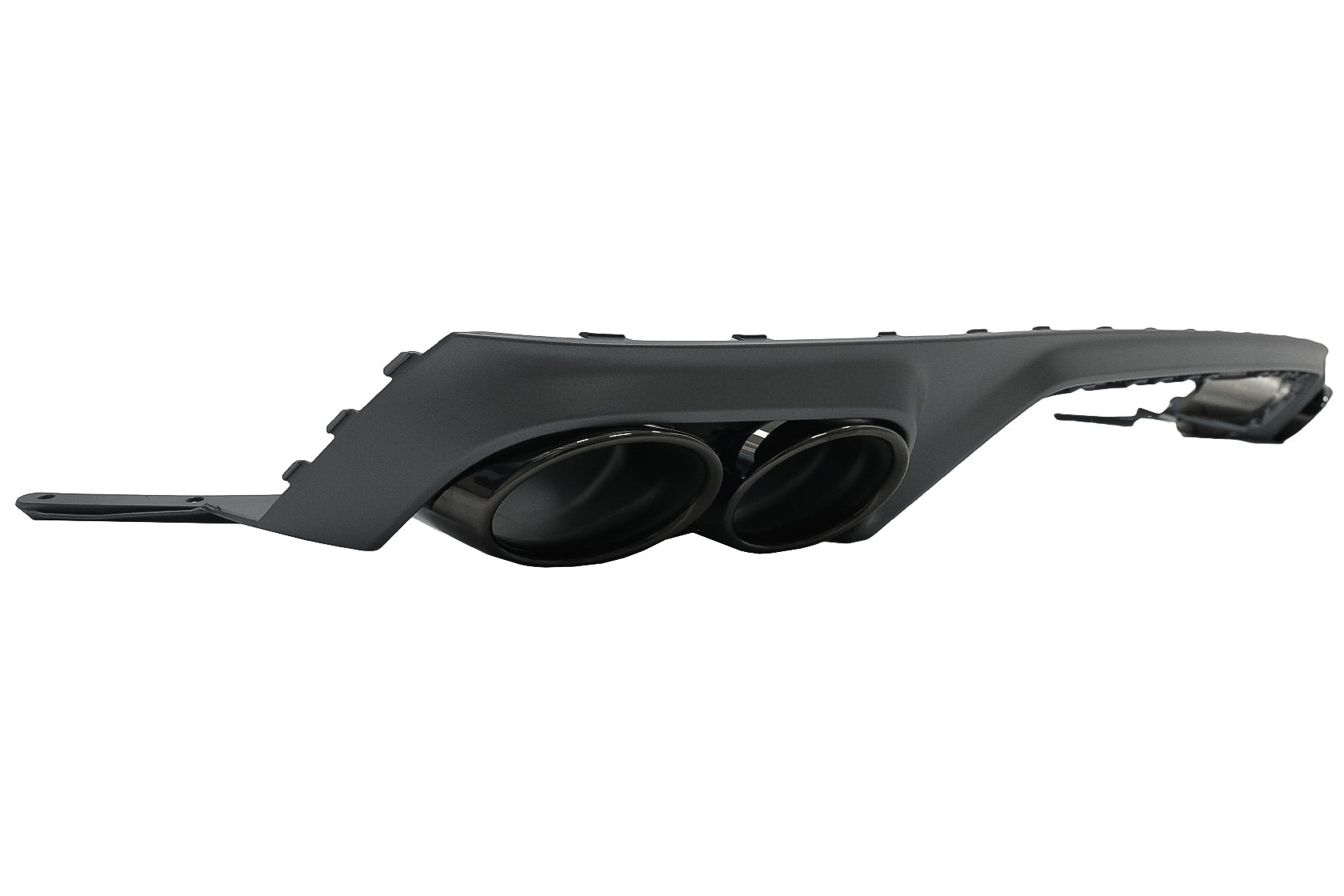 Heckspoiler Diffusor Doppelt Auslauf für Audi Q8 S-Line 2018- Schwarz Tipps CarPartsTuning