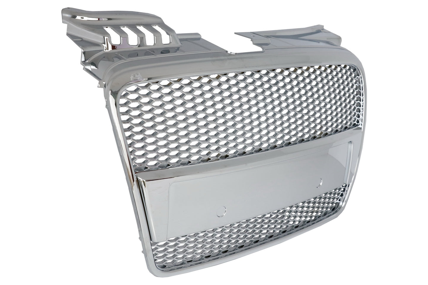 Kühlergrill ohne Emblem für Audi A4 B7 Limousine Avant Cabrio 04-09 RS4 Look Chrom CarPartsTuning