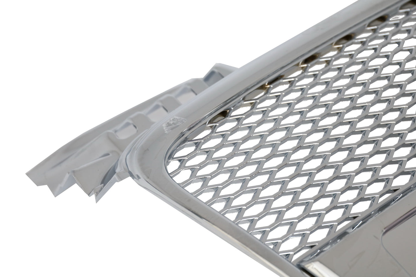 Kühlergrill ohne Emblem für Audi A4 B7 Limousine Avant Cabrio 04-09 RS4 Look Chrom CarPartsTuning