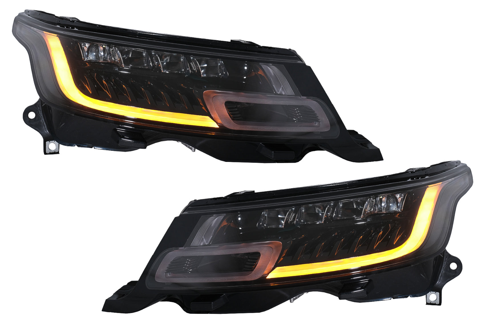 LED-Scheinwerfer Passend Für Land Rover Range Sport L494 (2013-2017) Mit Dynamischer Blinkerumstellung Auf Modell-Matrix-Look Ab 2018 KITT Specials