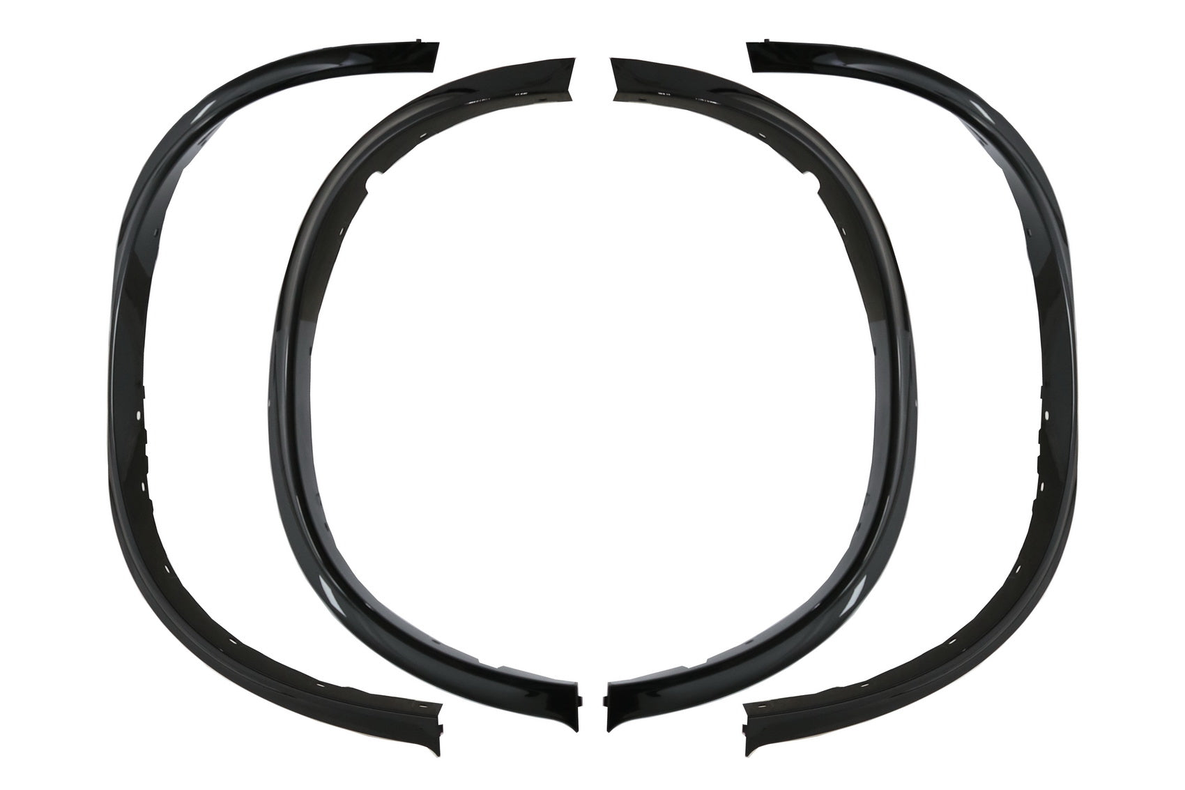 Radläufe Kotflügelverbreiterungen Passend Für BMW X6 F16 (2015-2020) M-Design M-Sport Piano Schwarz KITT