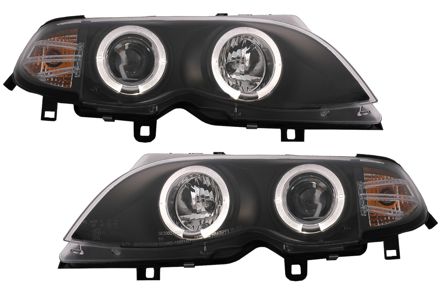 LED Scheinwerfer Angel Eyes für BMW E46 01-05 Facelift Limousine Touring CarPartsTuning