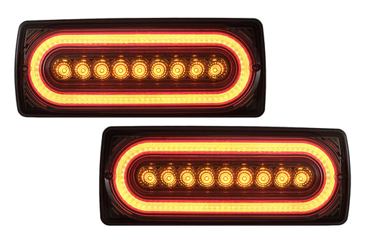 Full LED Rückleuchten für Mercedes G W463 1989-2017 Dynamisch Drehen Signal Rauch CarPartsTuning