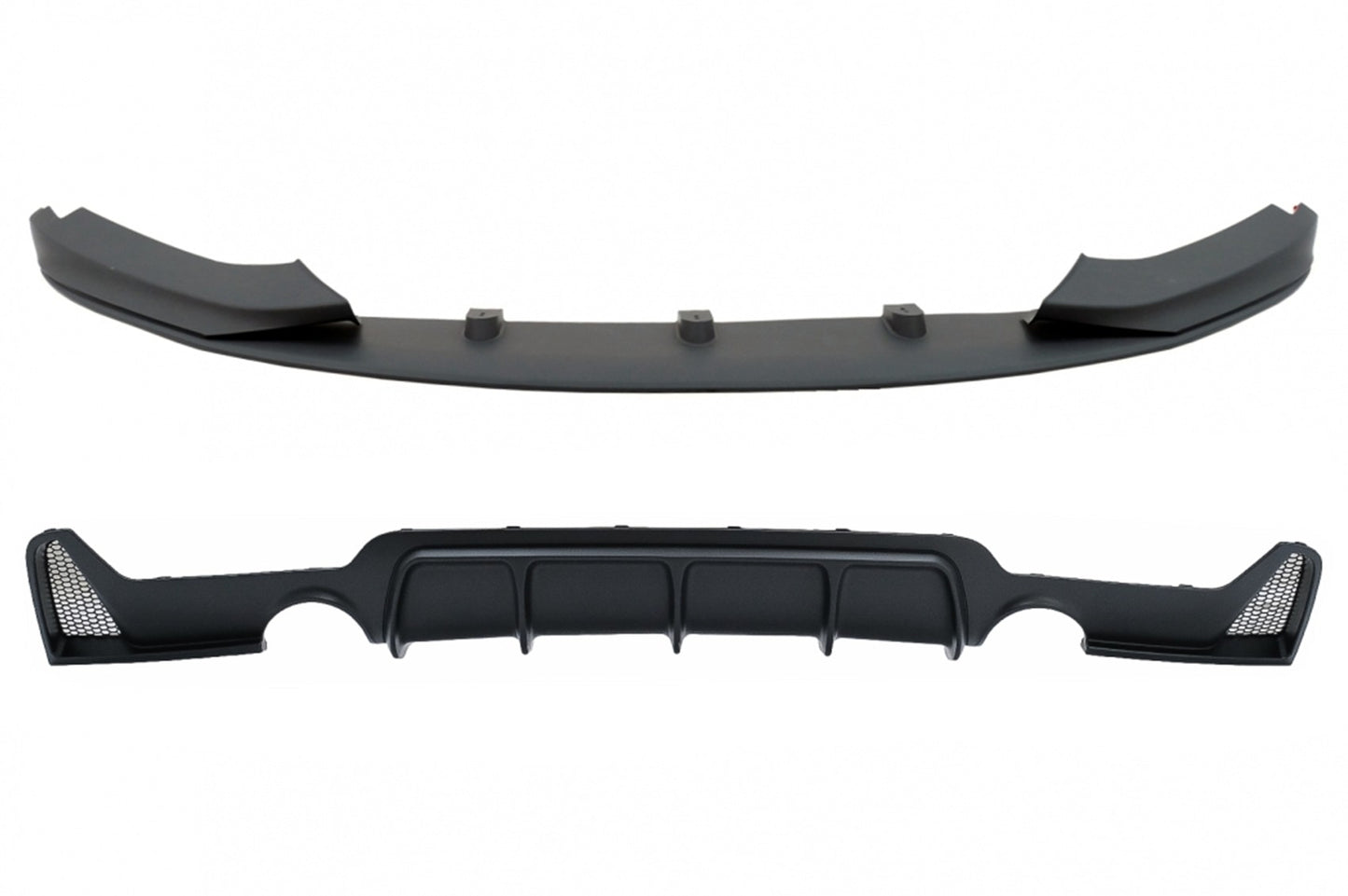 Diffusor Frontspoilerlippe für BMW 4 F32 F33 F36 13-19 M-Look Zwilling Einzel Auslauf CarPartsTuning