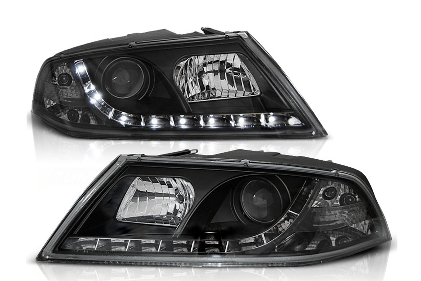 Scheinwerfer für Skoda Octavia II 2004-2008 Lampe Schwarz CarPartsTuning