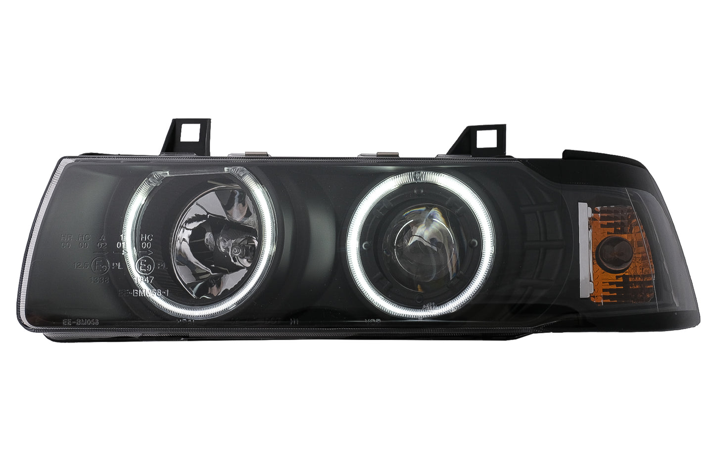 Angel Eyes CCFL Scheinwerfer für BMW 3er E36 Limousine Touring Compact 1990-1999 Schwarz CarPartsTuning
