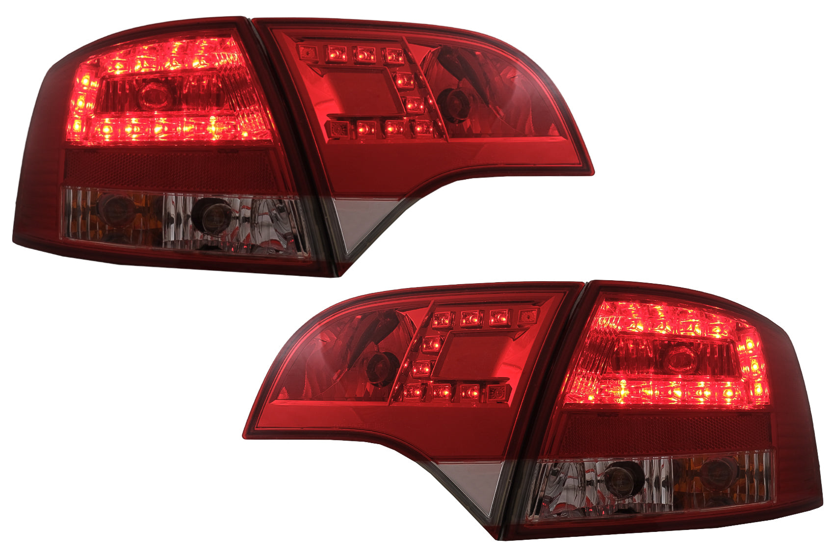 LED Rückleuchten für Audi A4 B7 Avant 8ED 11.2004-2007 Rot Klar CarPartsTuning