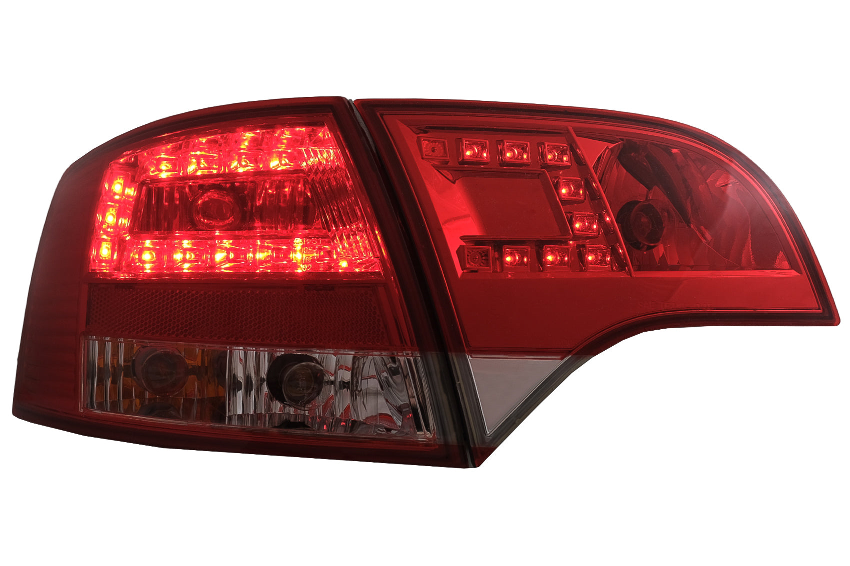 LED Rückleuchten für Audi A4 B7 Avant 8ED 11.2004-2007 Rot Klar CarPartsTuning