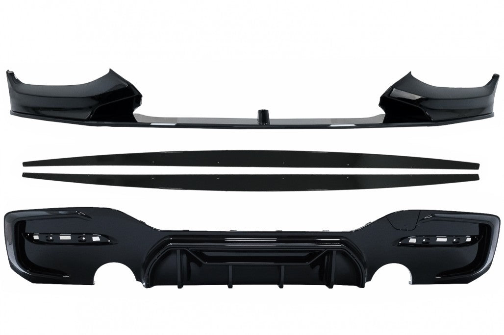 Frontschürzenspoiler Passend Für BMW 1er F20 F21 LCI Mit Heckschürzenspoiler Volant Diffusor Und Seitenschweller Verbreiterungen Fließheck M Sport KITT