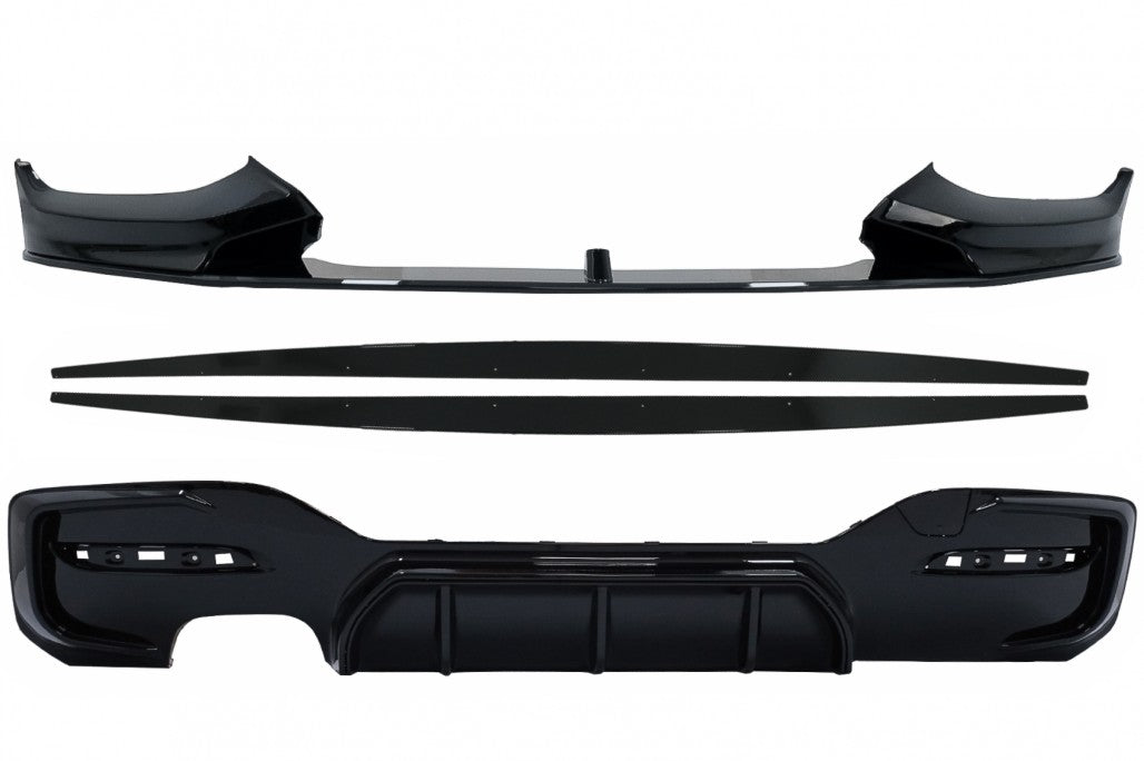 Frontschürzenspoiler Passend Für BMW 1er F20 F21 LCI Mit Heckschürzenspoiler Volant Diffusor Und Seitenschweller Verbreiterungen Fließheck M Sport KITT