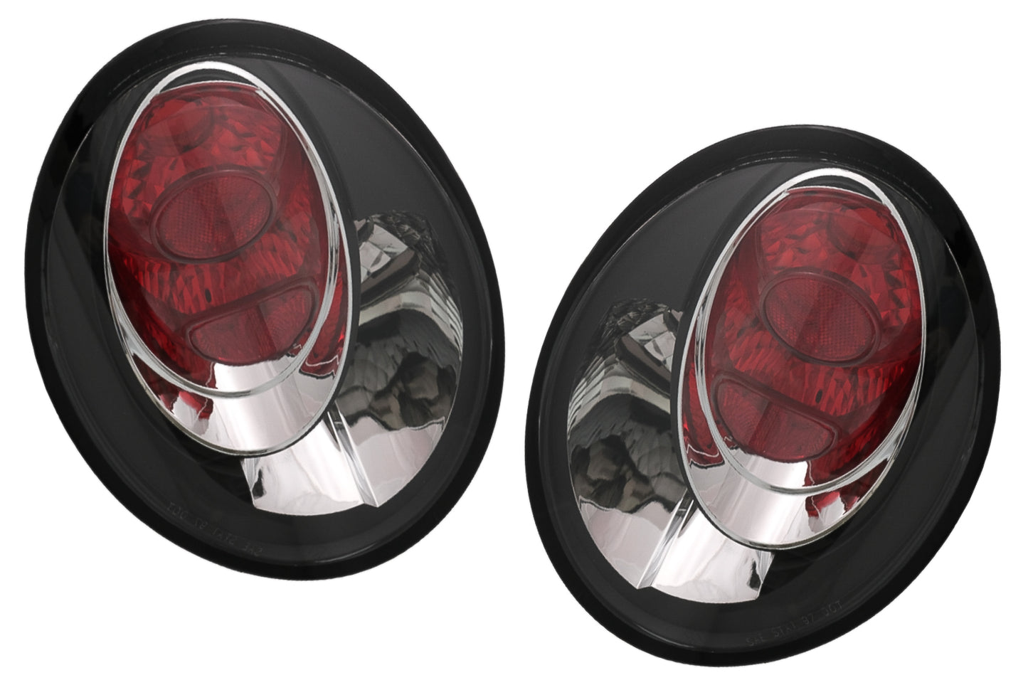 Halogen-Rückleuchten für VW New Beetle 10.1998-05.2005 Schwarz Klare Linse CarPartsTuning