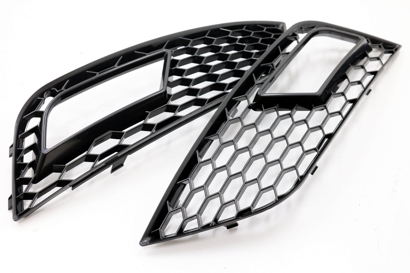 Nebelscheinwerferblenden passend für Audi A4 B8 Facelift (2012-2015) RS4 Design Schwarz KITT EU