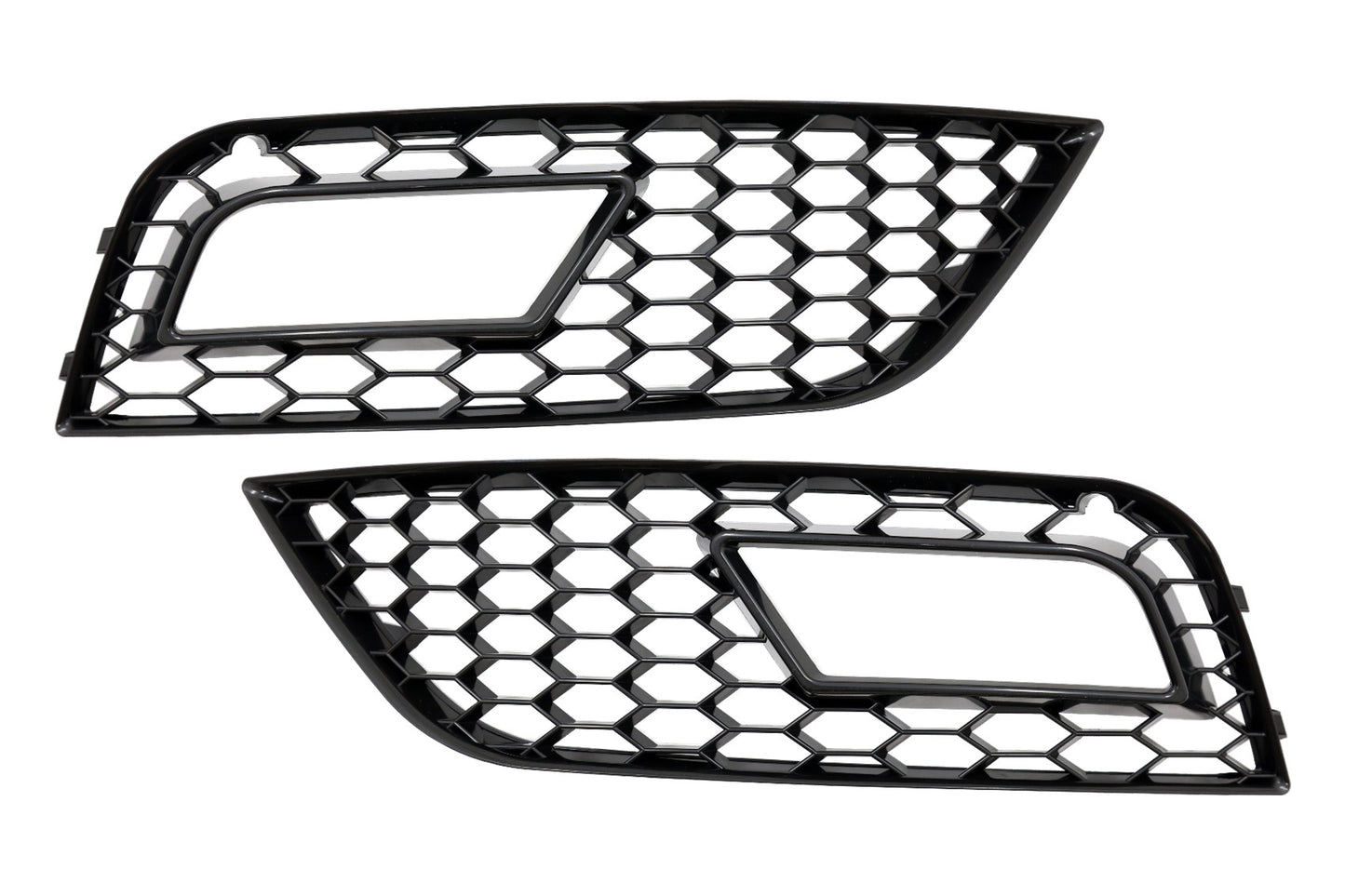 Nebelscheinwerferblenden passend für Audi A4 B8 Facelift (2012-2015) RS4 Design Schwarz KITT EU