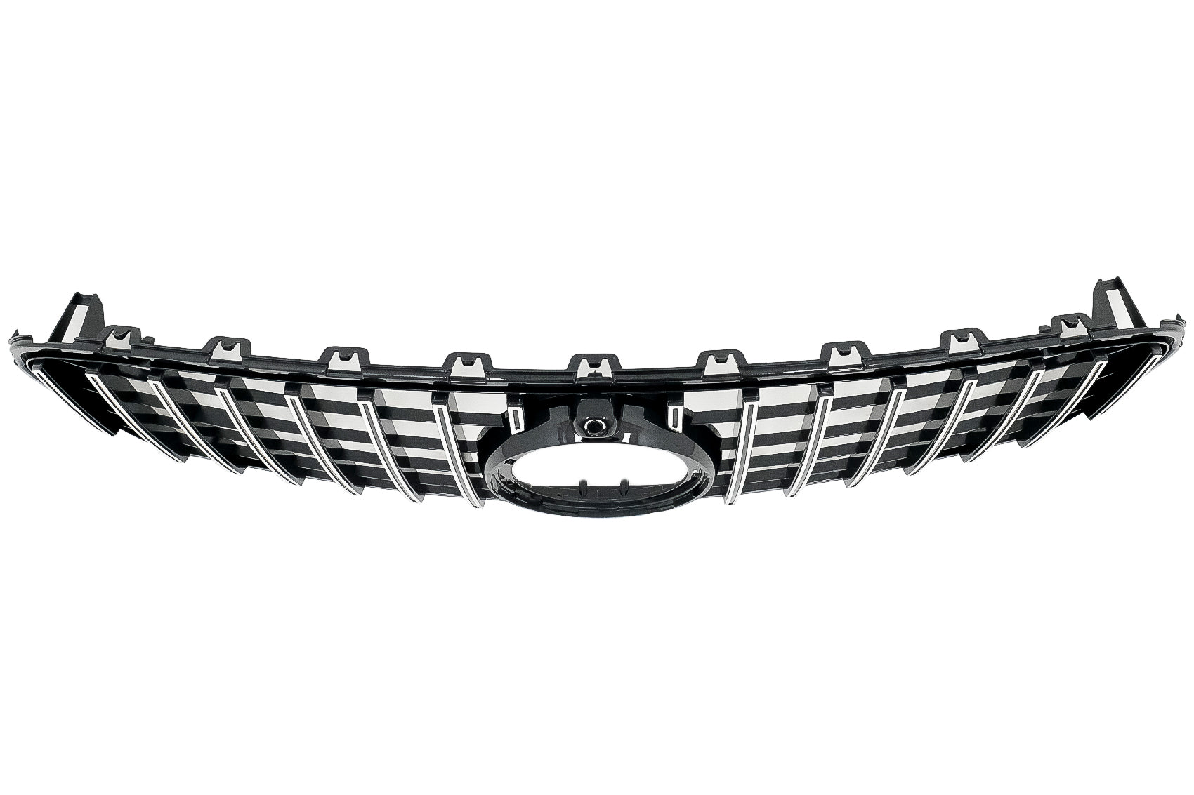 Gitter für Mercedes GLC X253 C253 Facelift 20+ GTR Panamericana Look Schwarz Chrom CarPartsTuning