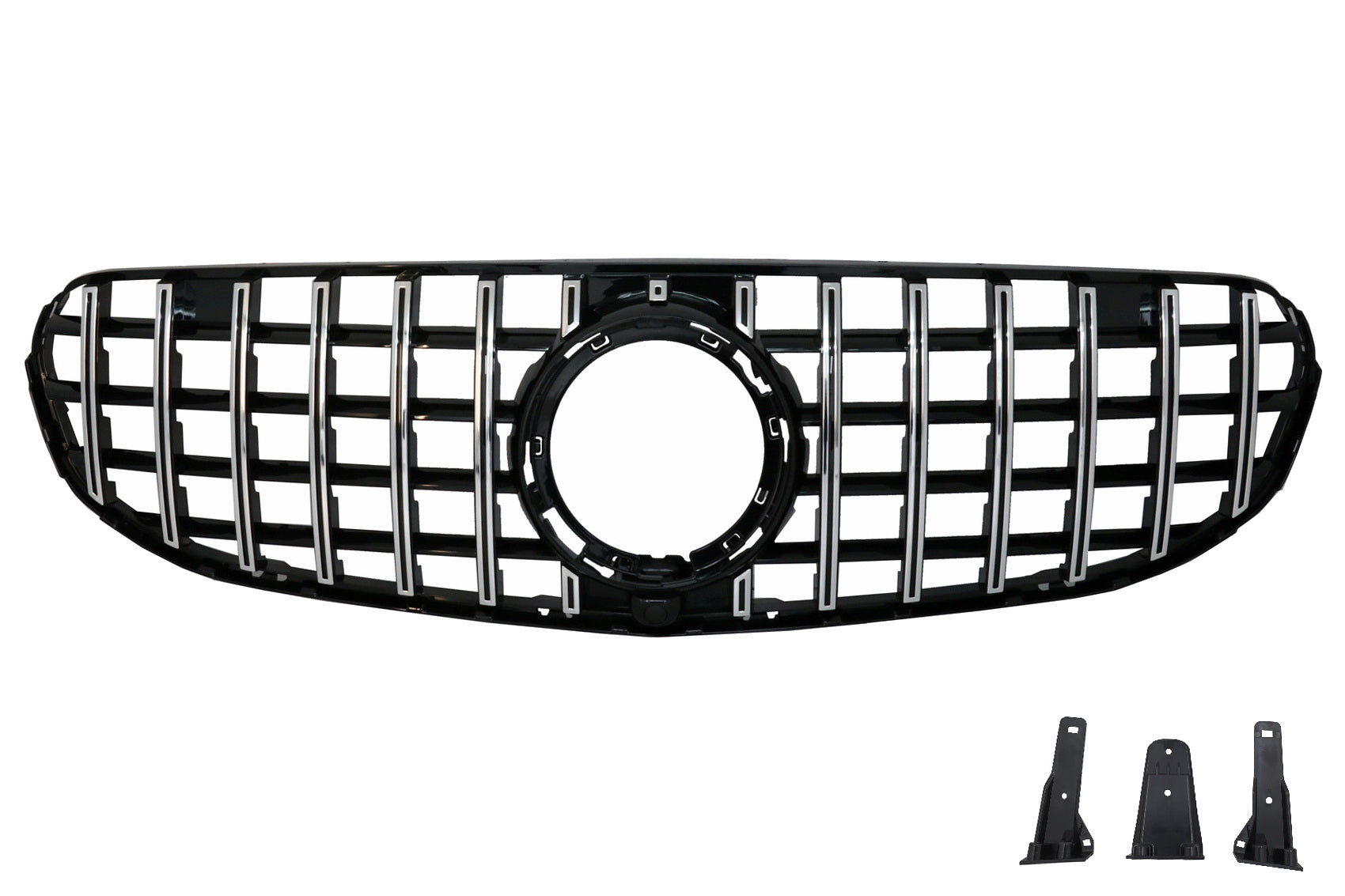 Gitter für Mercedes GLC X253 C253 Facelift 20+ Standard&OFF-ROAD-GTR-Look Chrom CarPartsTuning