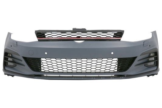 Stoßstange für VW Golf VII 7 5G 13-17 7,5 Seitengitter LED Nebelscheinwerfer GTI Look CarPartsTuning