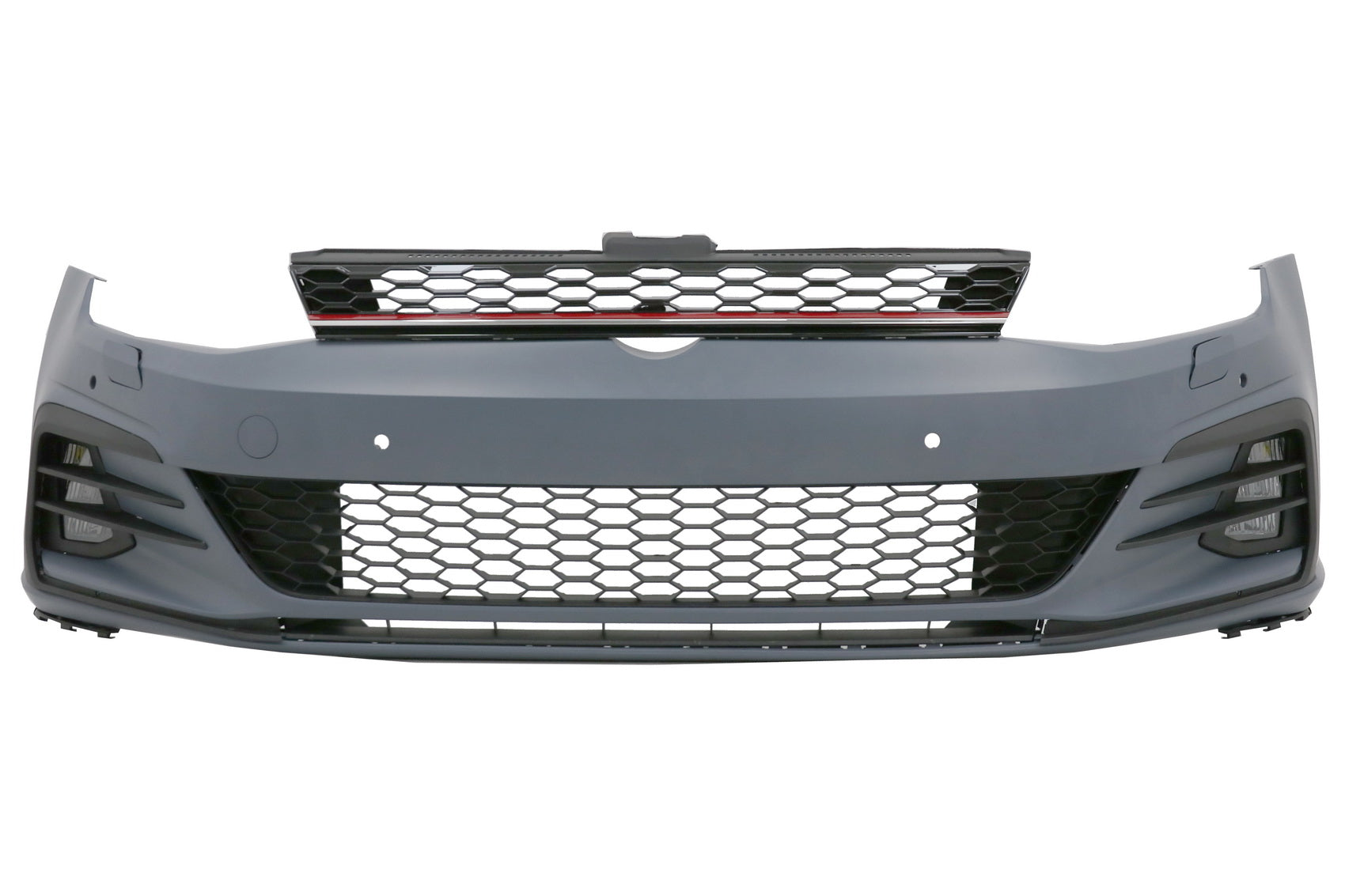 Stoßstange für VW Golf VII 7 5G 13-17 7,5 Seitengitter LED Nebelscheinwerfer GTI Look CarPartsTuning