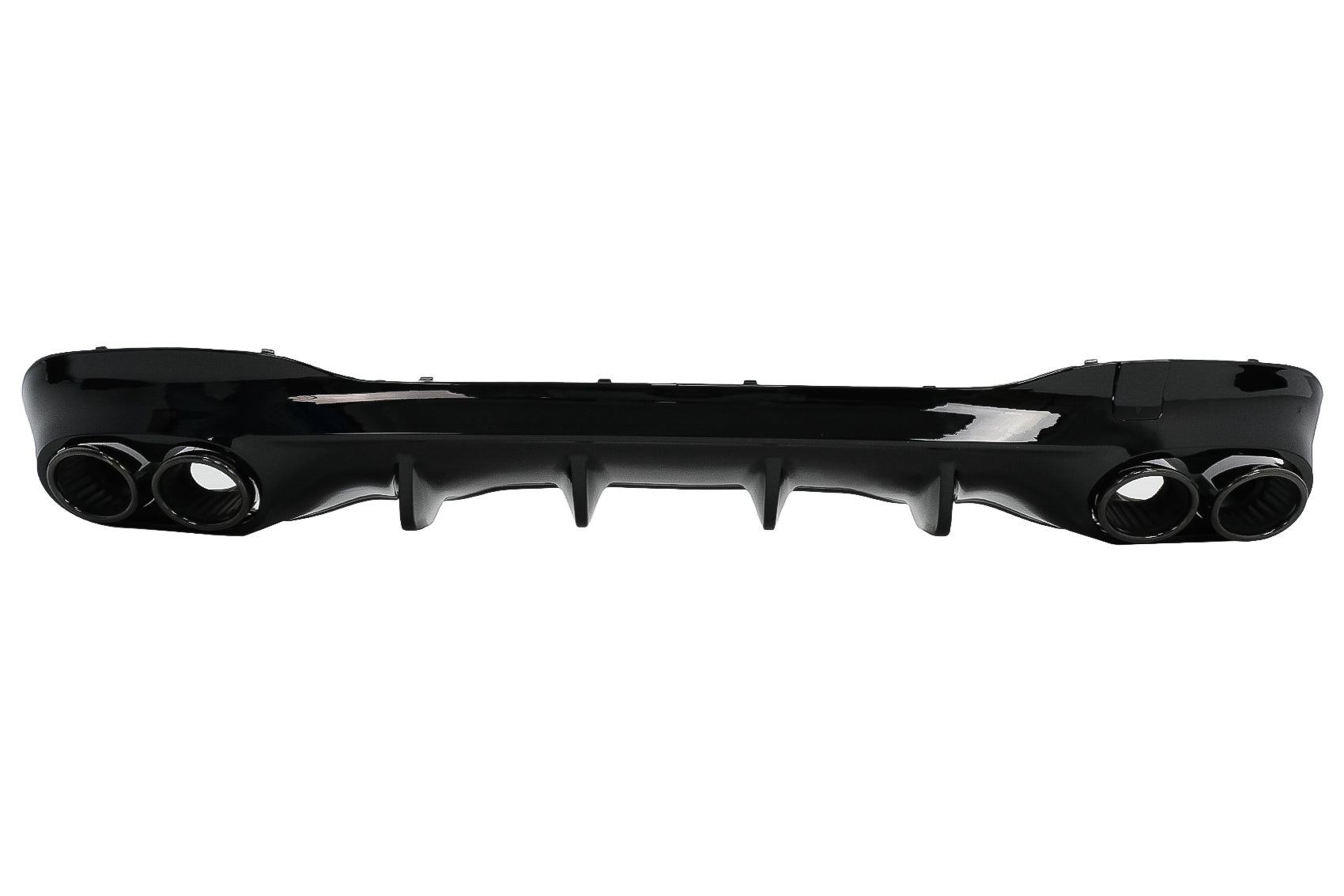 Diffusor Endrohre für Mercedes CLA X118 C118 Sport Line 2019+ CLA45S Look Schwarz Aerodynamikpaket CarPartsTuning