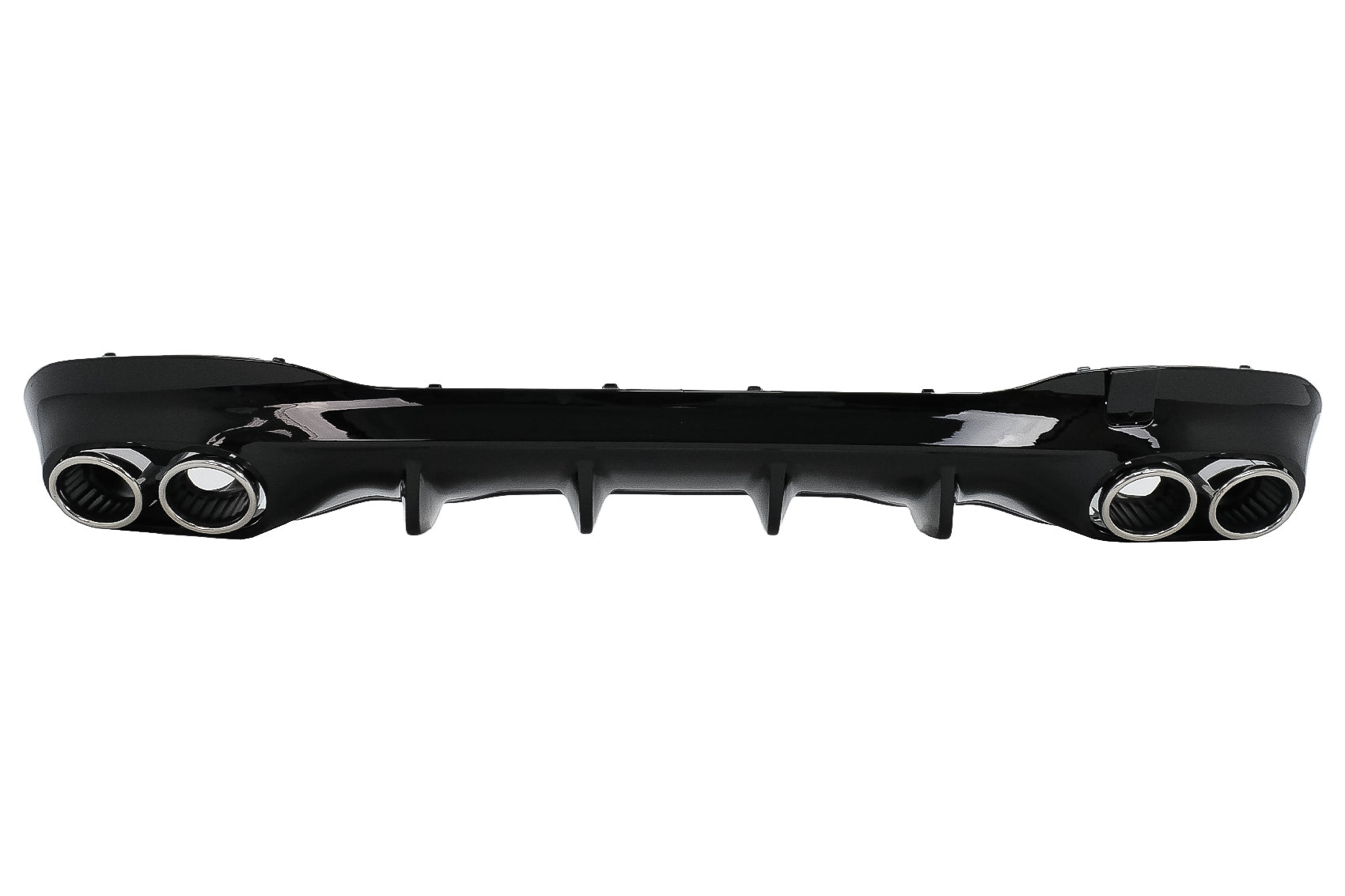 Heckdiffusor und verchromte Endrohre passend für Mercedes CLA X118 Shooting Brake C118 Coupe Sport Line (ab 2019) CLA45S Design Aerodynamikpaket KITT