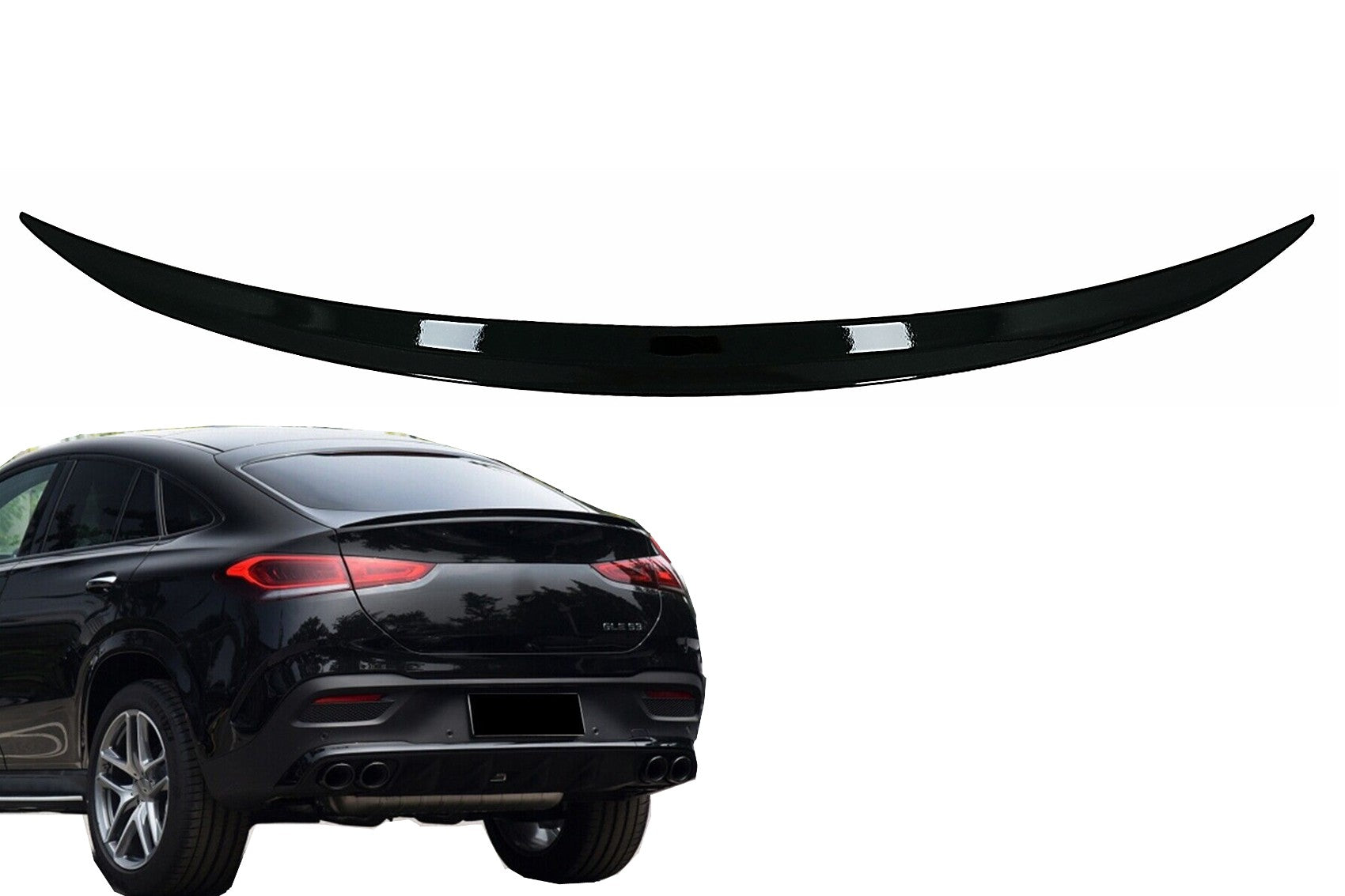 Heckspoiler Kofferraumdeckel Spoiler für Mercedes GLE Coupe C167 2020+ Glänzend Schwarz CarPartsTuning