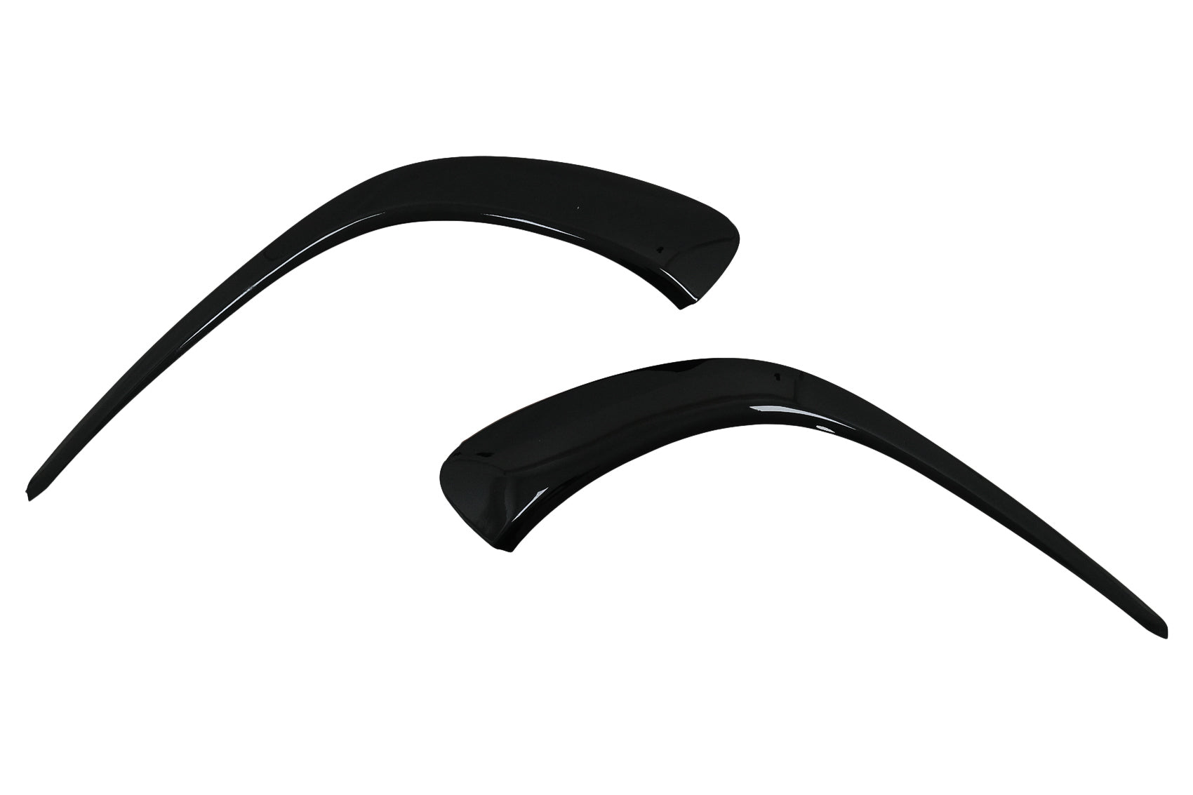 Frontstoßstangenklappen Flics für Mercedes CLA C118 X118 Sport Line 19+ Schwarz glänzend Carpartstuning Austria