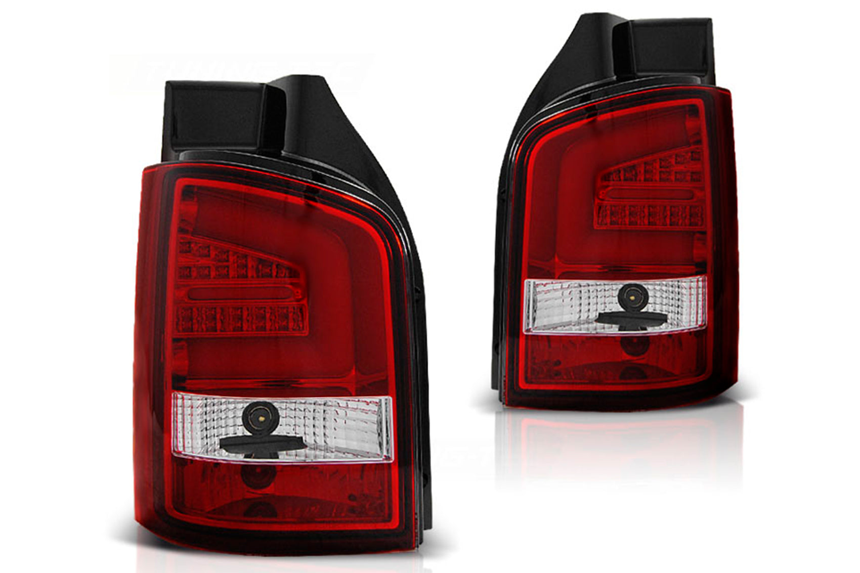 Rücklichter Voll LED Dynamic für VW Transporter V T5 03-09 Rot Weiß CarPartsTuning