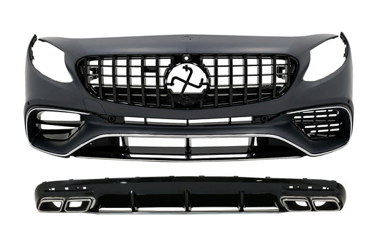 BodyKit für Mercedes S Coupe C217 Sport Line 15-21 Kühlergrill Diffusor Endrohre CarPartsTuning