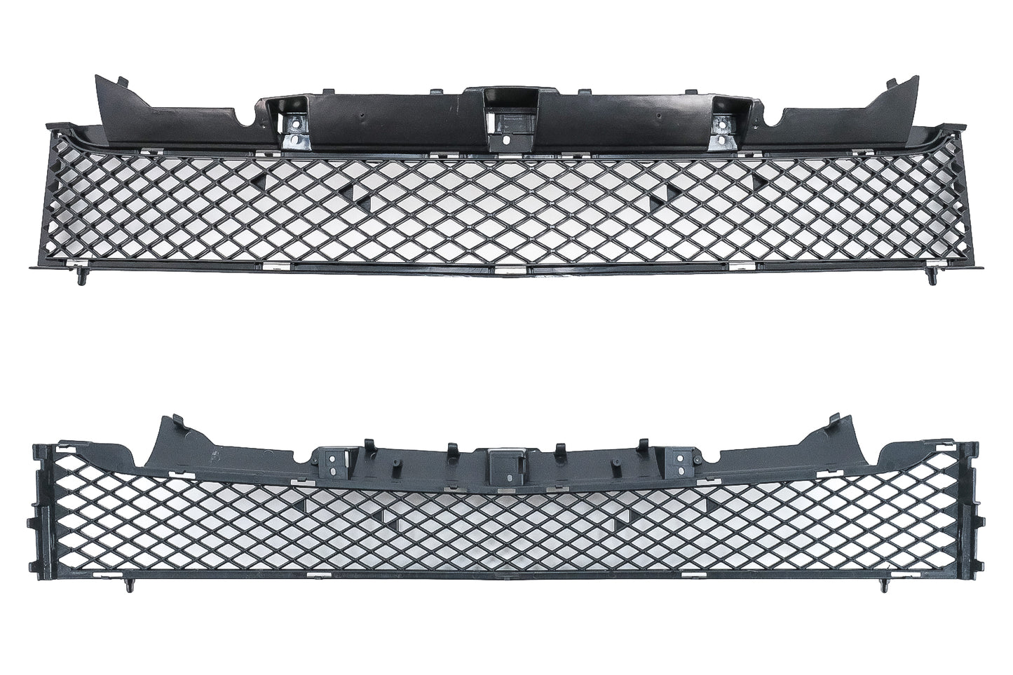 Vorne & Niedriger Gitter für Mercedes SLK-Klasse R172 11-15 GTR Panamericana Look Schwarz CarPartsTuning