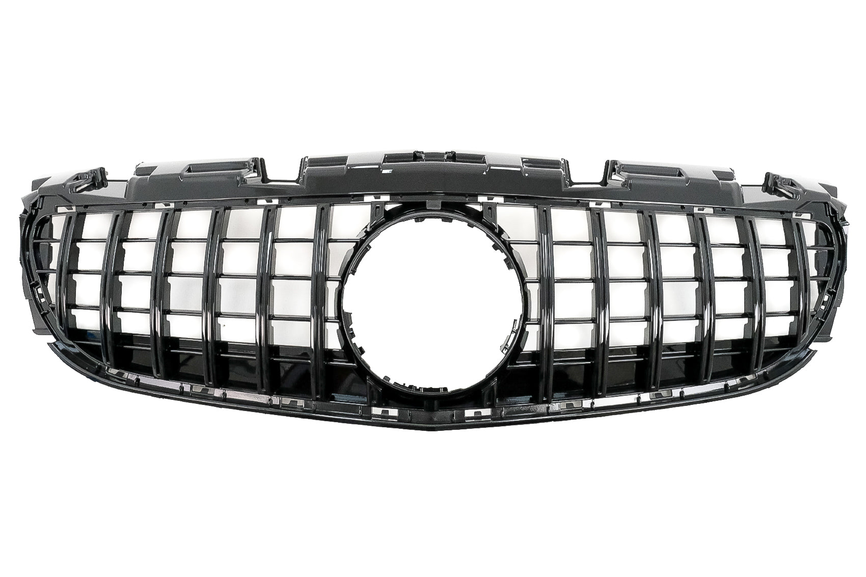 Gitter für Mercedes SLC R172 Facelift 16-19 GT-R Panamericana Look Glänzend schwarz CarPartsTuning