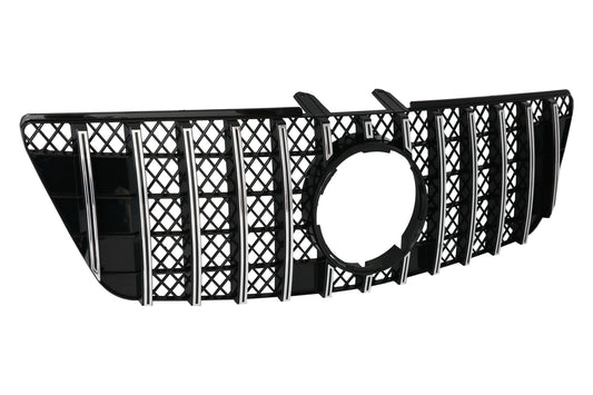 Gitter für Mercedes ML W164 Facelift 07.08-11 GTR Panamericana Look Schwarz Chrom Carpartstuning Austria