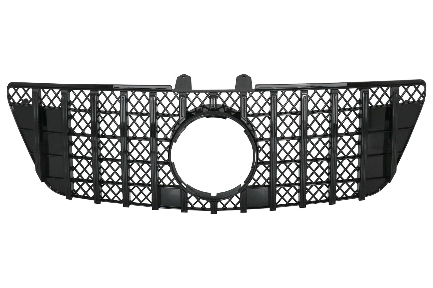 Kühlergrill für Mercedes ML W164 Facelift 07.2008-2011 GT-R Panamericana Look Schwarz CarPartsTuning