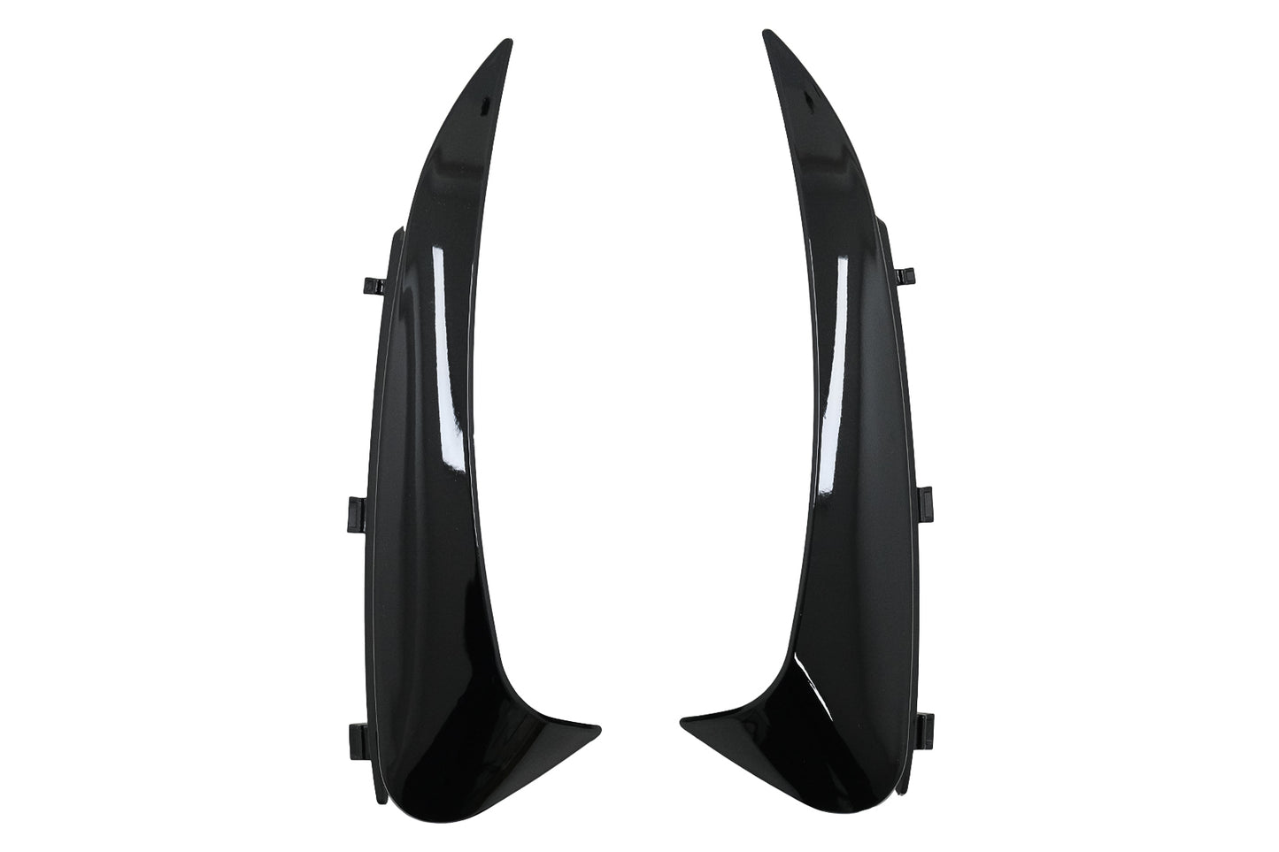 Stoßstangenklappen Seitenflossen Flics für Mercedes C C205 A205 15-19 Schwarz glänzend Carpartstuning Austria