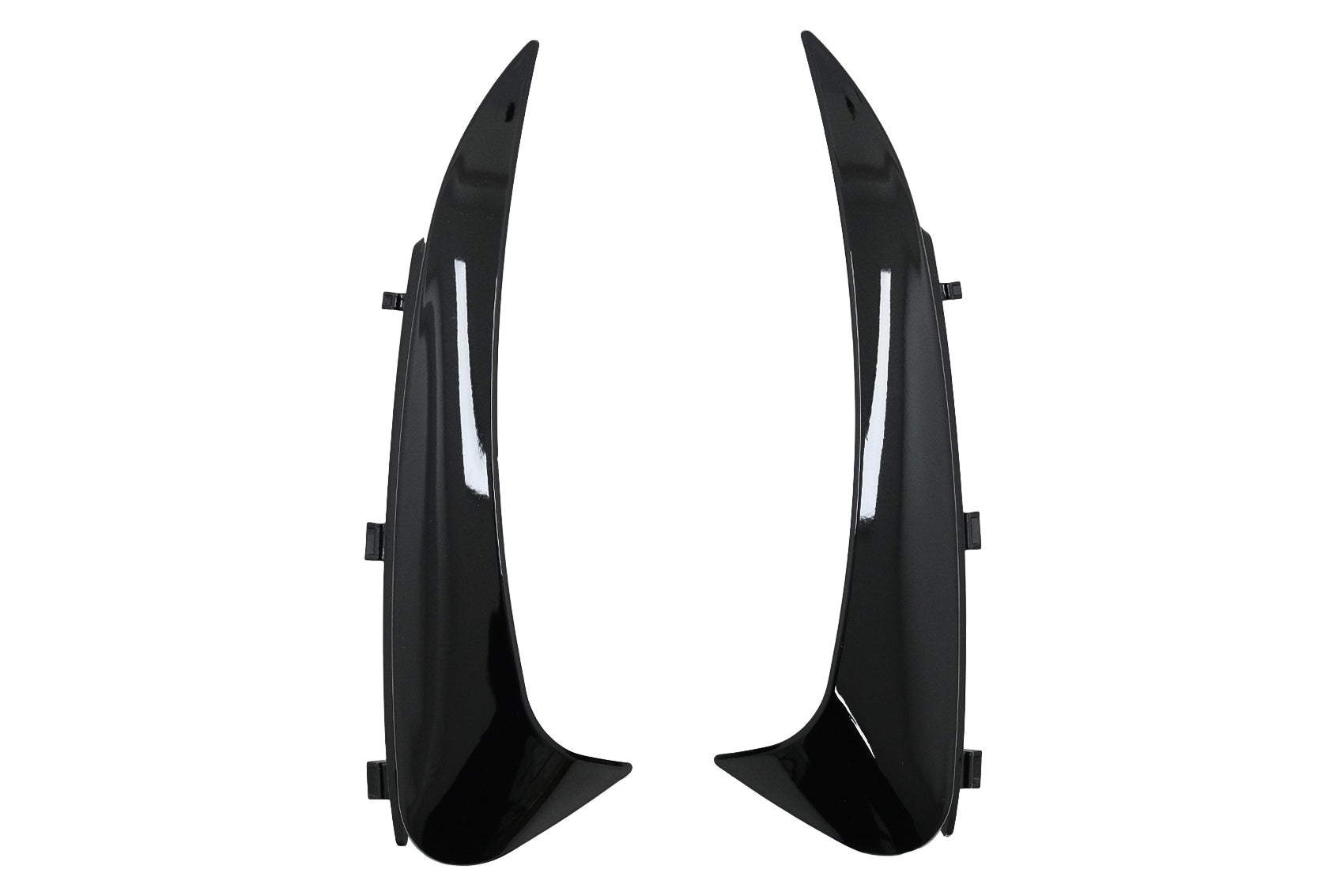 Stoßstangenklappen Seitenflossen Flics für Mercedes C C205 A205 15-19 Schwarz glänzend Carpartstuning Austria