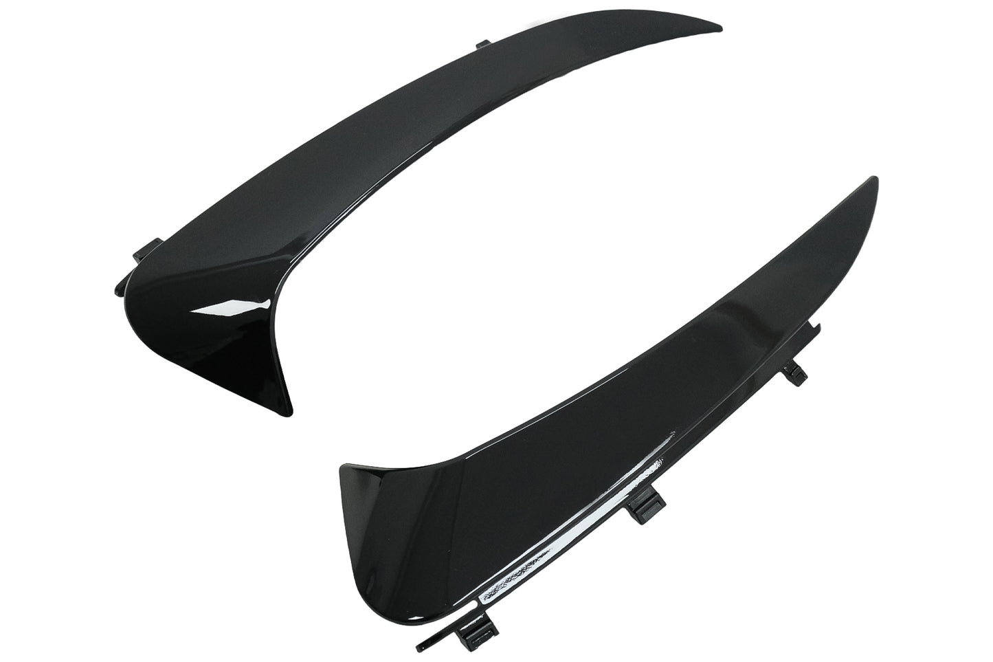 Stoßstangenklappen Seitenflossen Flics für Mercedes C C205 A205 15-19 Schwarz glänzend Carpartstuning Austria