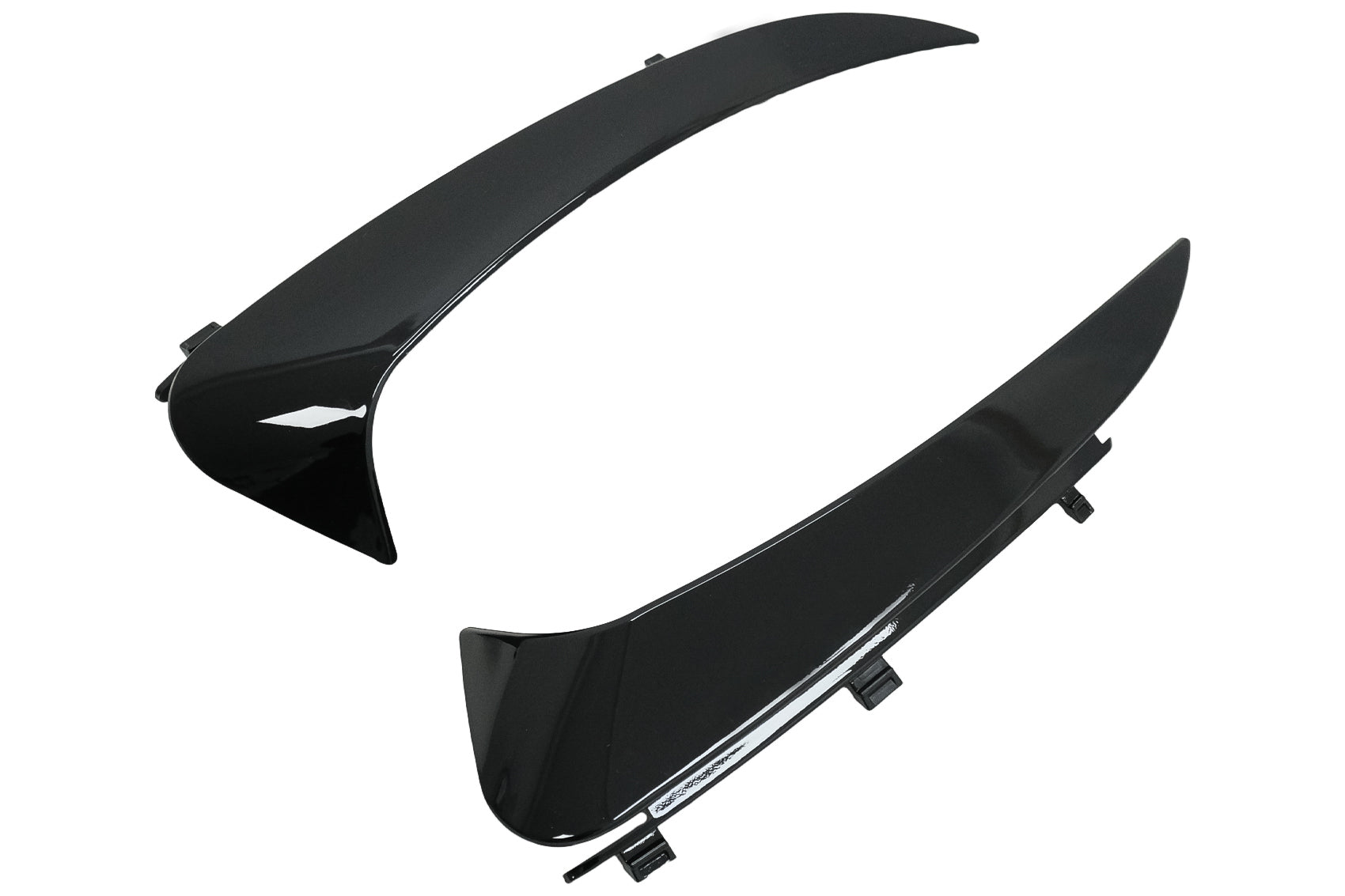 Stoßstangenklappen Seitenflossen Flics für Mercedes C C205 A205 15-19 Schwarz glänzend Carpartstuning Austria