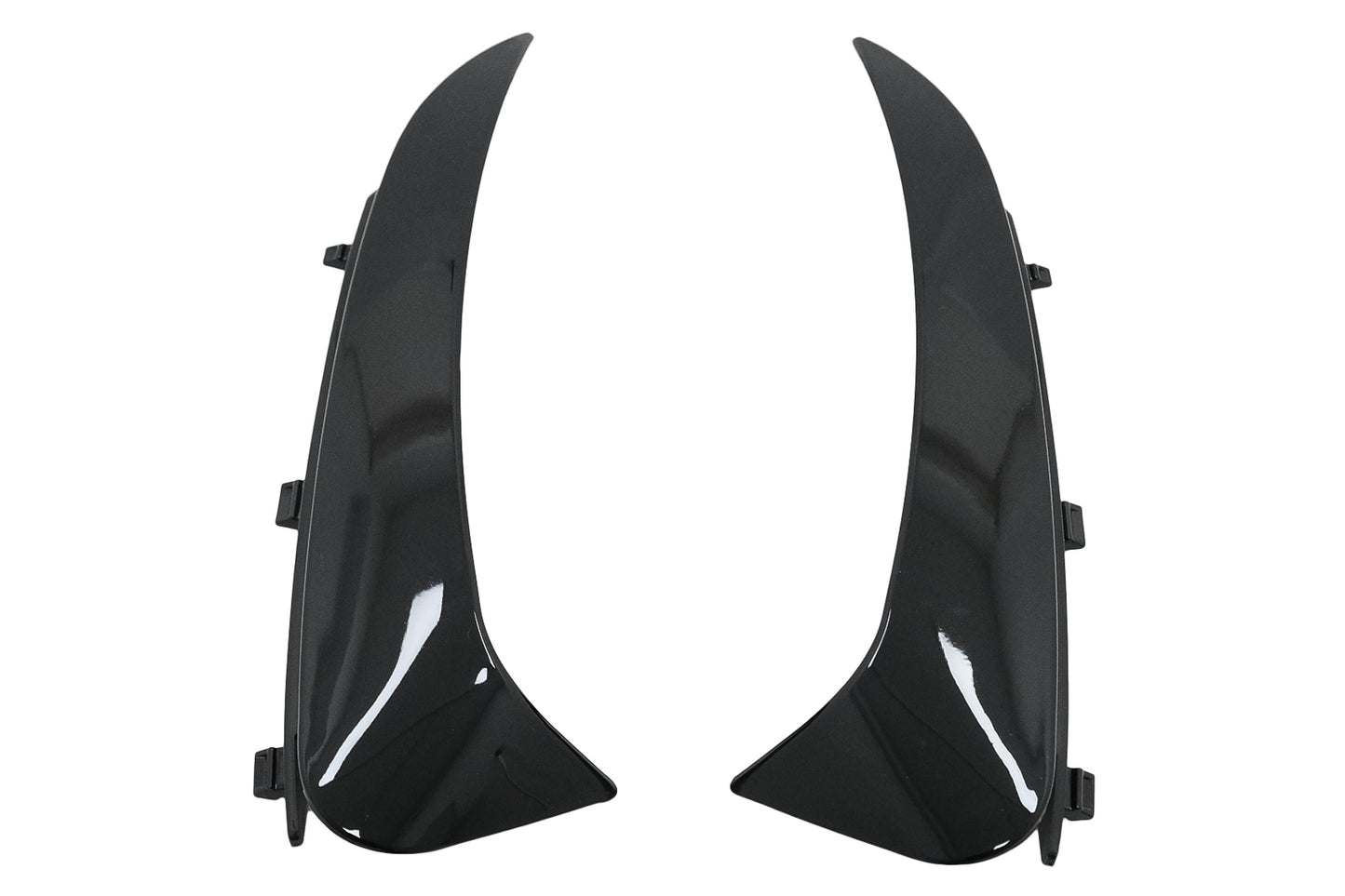 Stoßstangenklappen Seitenflossen Flics für Mercedes C C205 A205 15-19 Schwarz glänzend Carpartstuning Austria