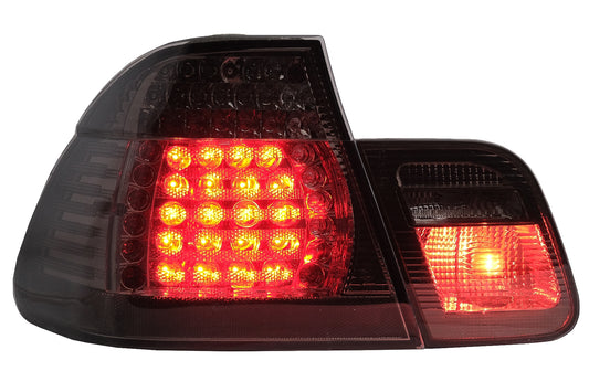 LED Rückleuchten Passend Für BMW 3er E46 Limousine 4d (09.2001-03.2005) Smoke KITT Lightning